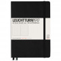 Записная книжка Leuchtturm Medium A5 Black твердая обложка 251 стр