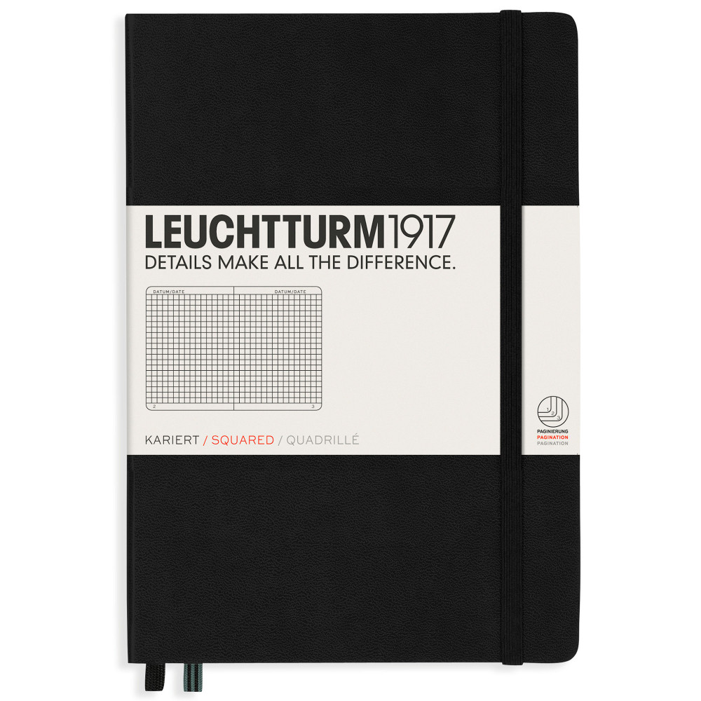 Записная книжка Leuchtturm Medium A5 Black твердая обложка 251 стр, артикул 311333. Фото 10