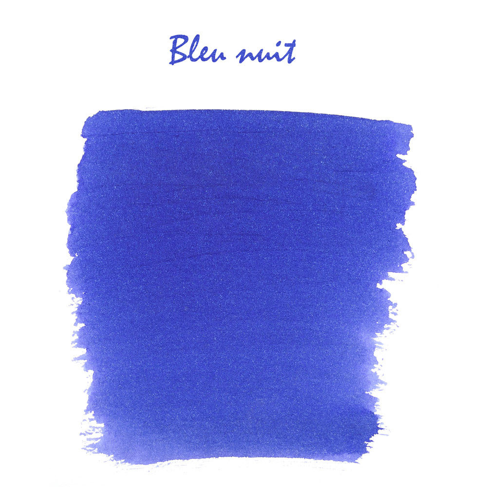 Картриджи с чернилами (6 шт) для перьевой ручки Herbin Bleu nuit (темно-синий), артикул 20119T. Фото 2