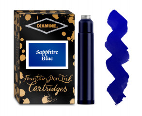 Картриджи Diamine International для перьевых ручек Sapphire Blue 18 шт
