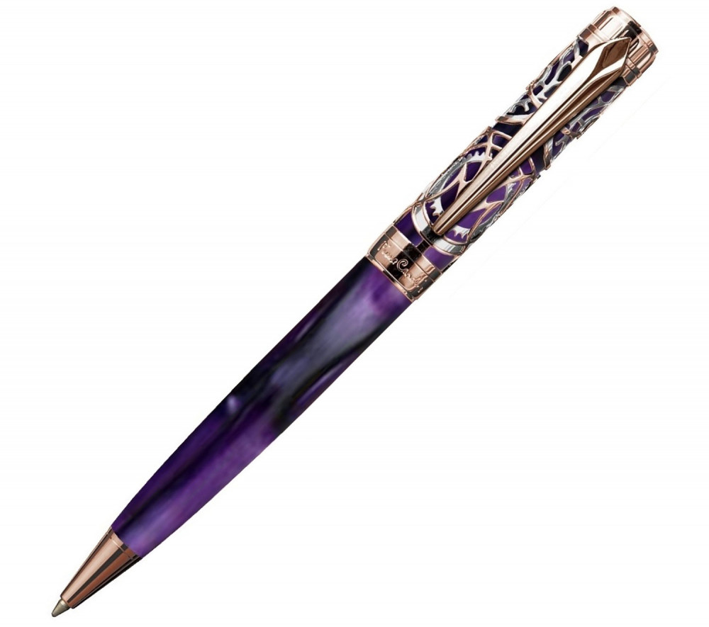 Шариковая ручка Pierre Cardin L'Esprit фиолетовый акрил позолота хром, артикул PC6613BP-A2. Фото 2