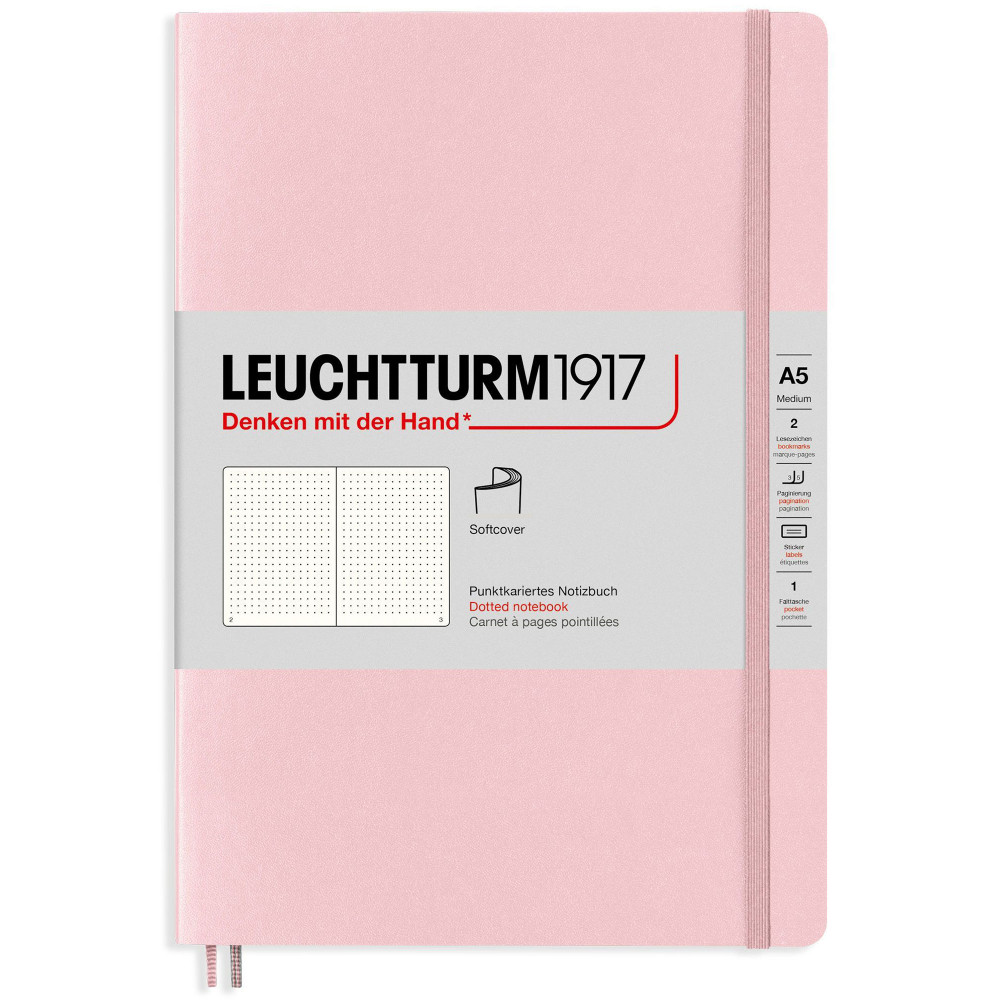 Записная книжка Leuchtturm Medium A5 Powder мягкая обложка 123 стр, артикул 361567. Фото 1