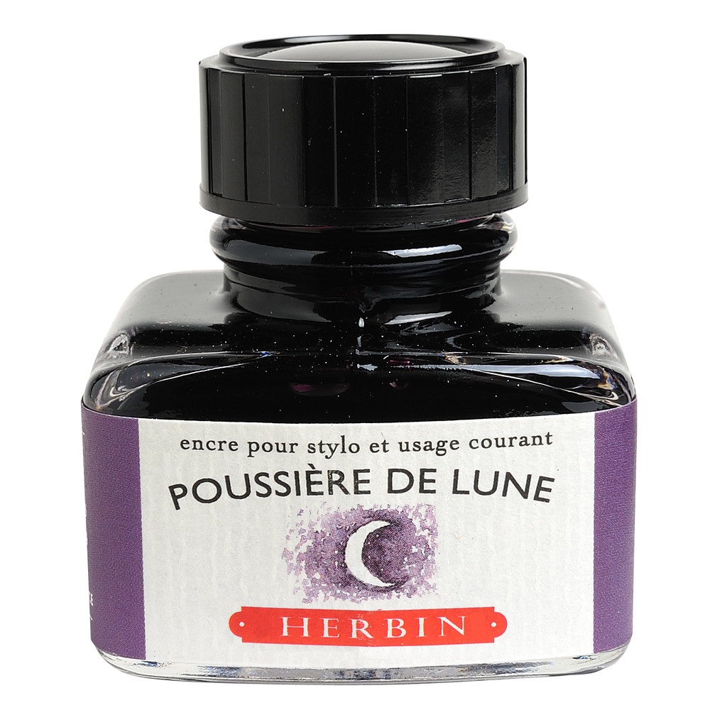 Флакон с чернилами Herbin Poussiere de lune (темно-фиолетовый) 30 мл, артикул 13048T. Фото 1