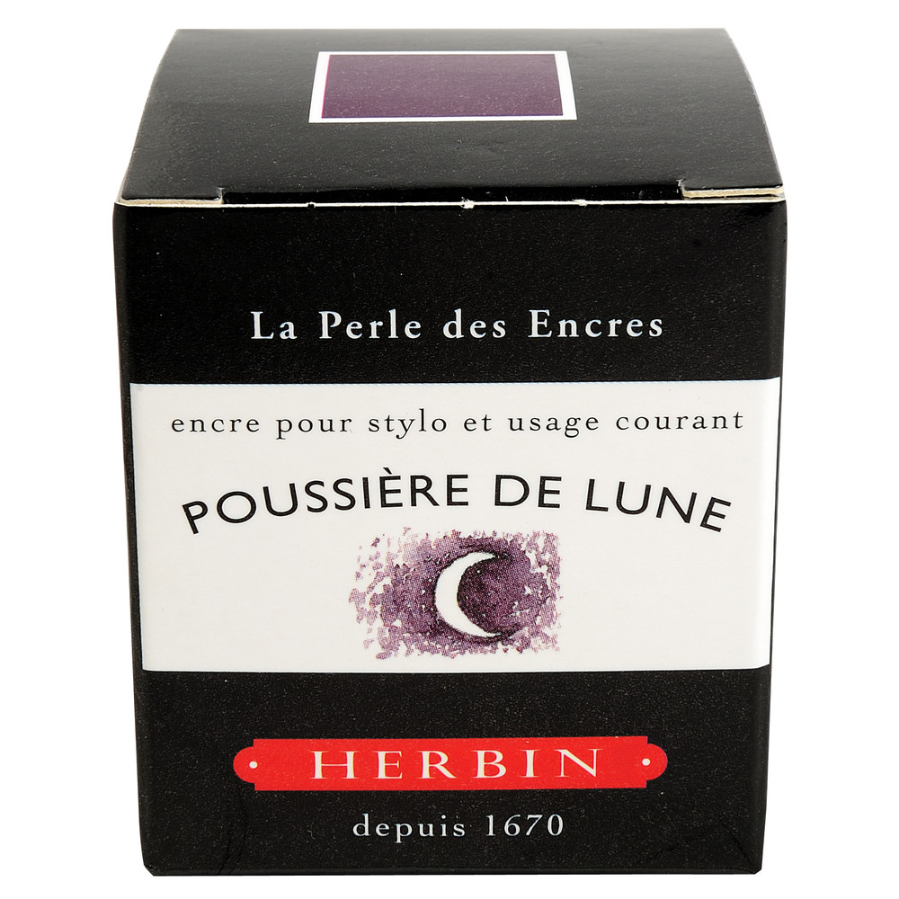 Флакон с чернилами Herbin Poussiere de lune (темно-фиолетовый) 30 мл, артикул 13048T. Фото 3
