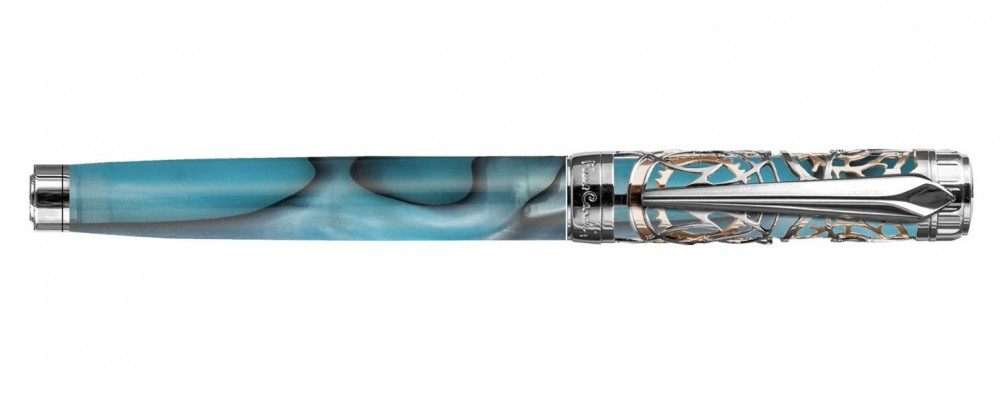 Перьевая ручка Pierre Cardin L'Esprit голубой акрил хром позолота, артикул PC6612FP-A1. Фото 2