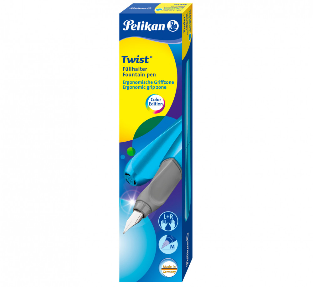 Перьевая ручка Pelikan Twist Frosted Blue, артикул PL811255. Фото 4