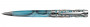 Шариковая ручка Pierre Cardin L'Esprit голубой акрил хром позолота