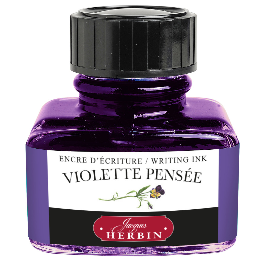Флакон с чернилами Herbin Violette pensee (сине-лиловый) 30 мл, артикул 13077T. Фото 1