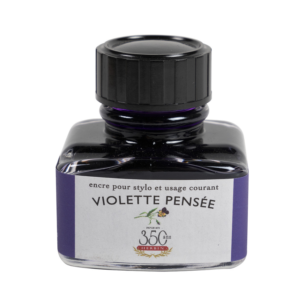 Флакон с чернилами Herbin Violette pensee (сине-лиловый) 30 мл, артикул 13077T. Фото 3