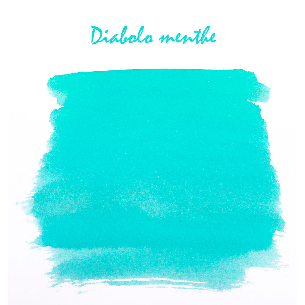 Картриджи с чернилами (6 шт) для перьевой ручки Herbin Diabolo menthe (небесно-голубой), артикул 20133T. Фото 2
