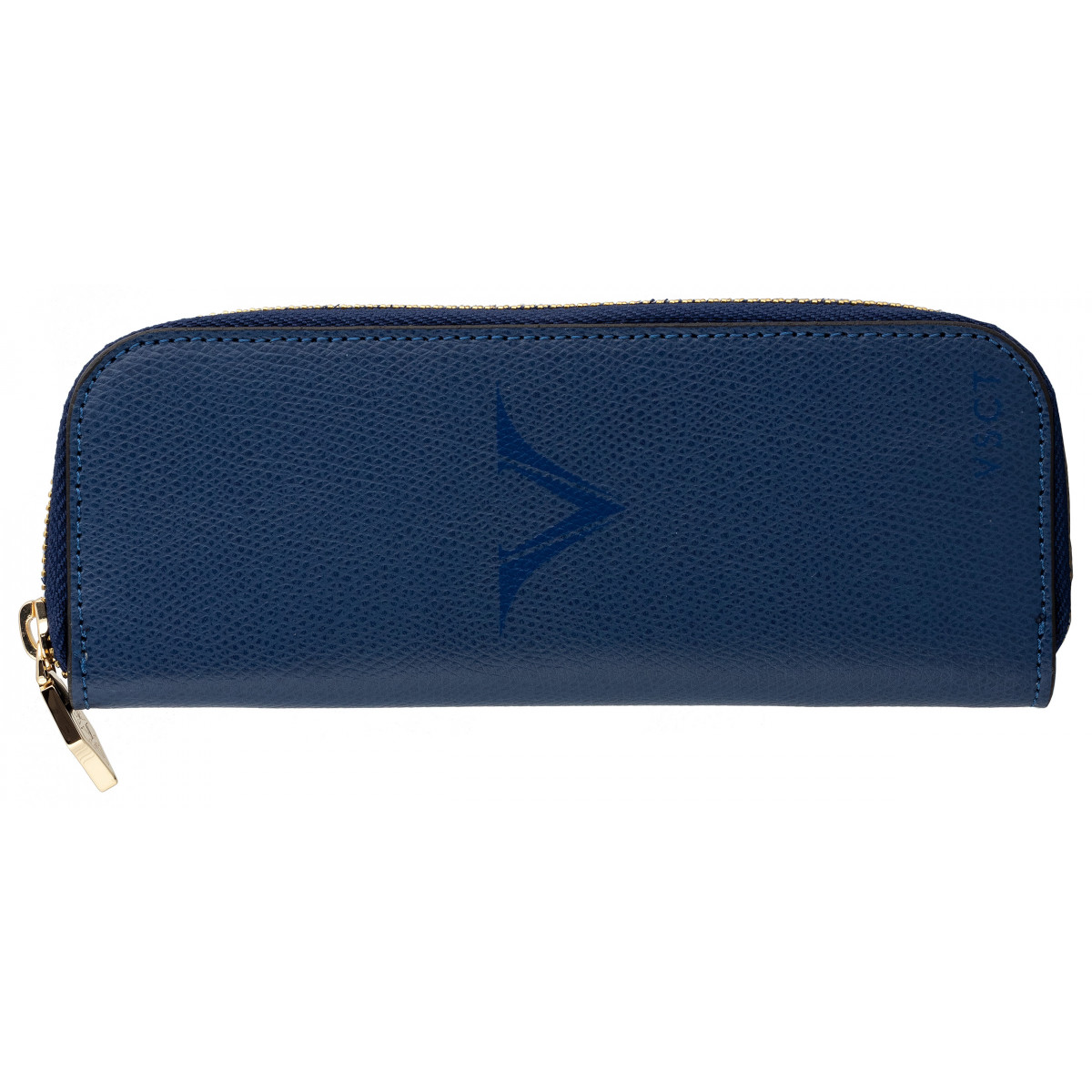 Кожаный чехол для двух ручек Visconti VSCT синий, артикул KL06-02. Фото 1