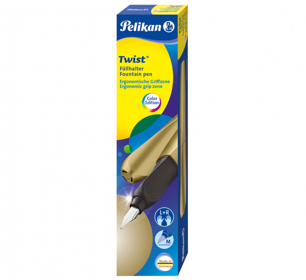 Перьевая ручка Pelikan Twist Pure Gold, артикул PL811392. Фото 5