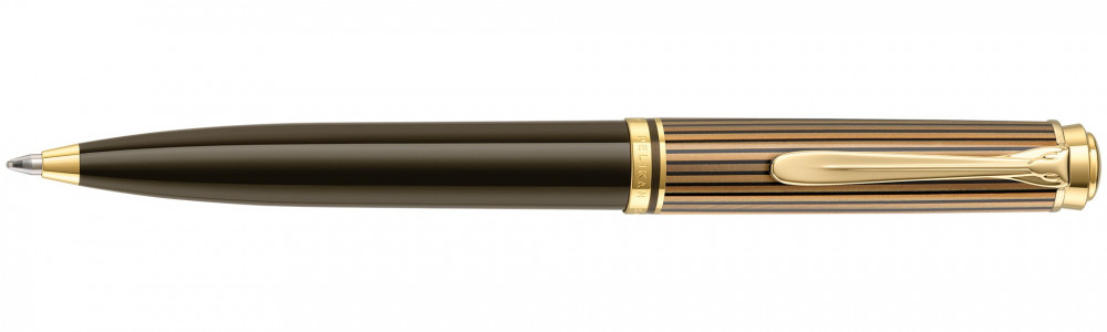 Шариковая ручка Pelikan Souveran K800 Brown-Black Special Edition 2019, артикул PL813990. Фото 1