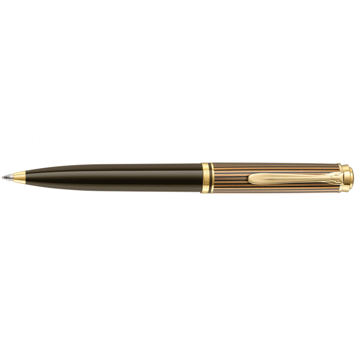 Шариковая ручка Pelikan Souveran K800 Brown-Black Special Edition 2019, артикул PL813990. Фото 1