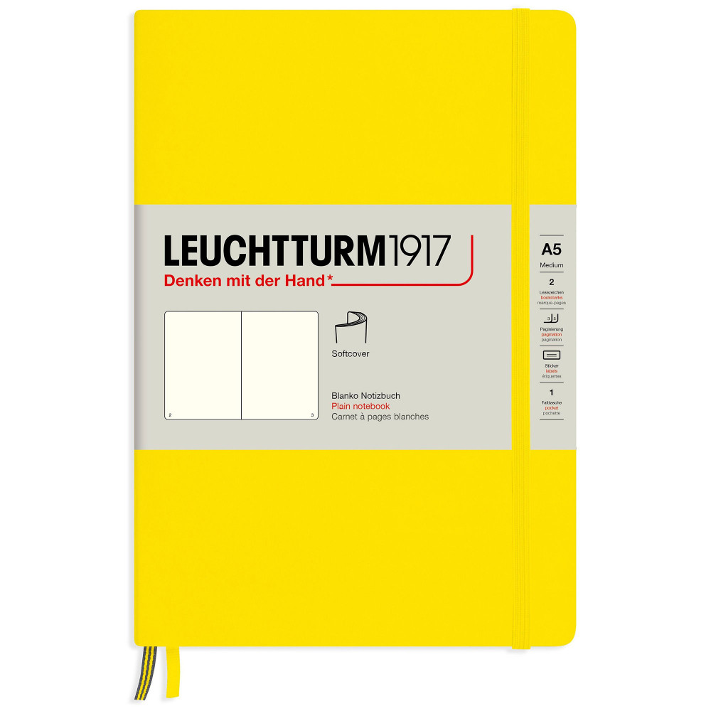 Записная книжка Leuchtturm Medium A5 Lemon мягкая обложка 123 стр, артикул 362846. Фото 8
