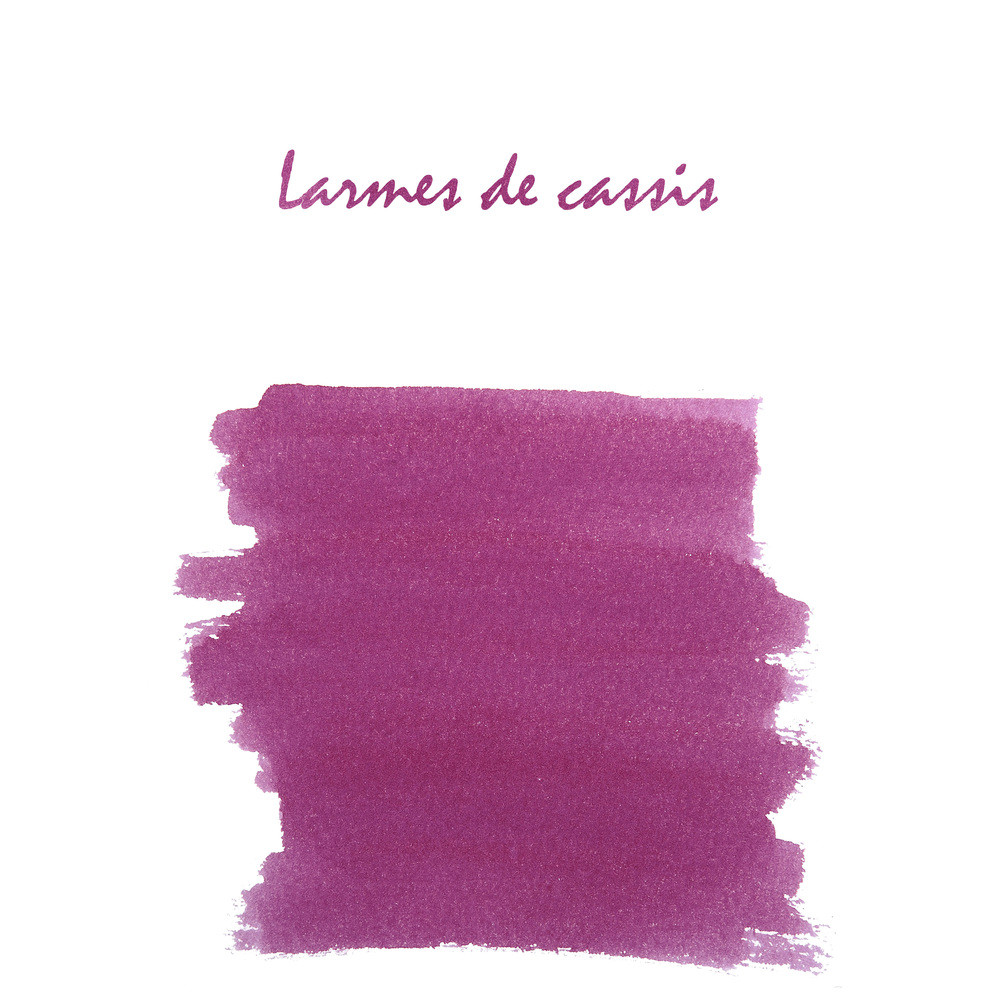 Картриджи с чернилами (6 шт) для перьевой ручки Herbin Larmes de cassis (пурпурный), артикул 20178T. Фото 2