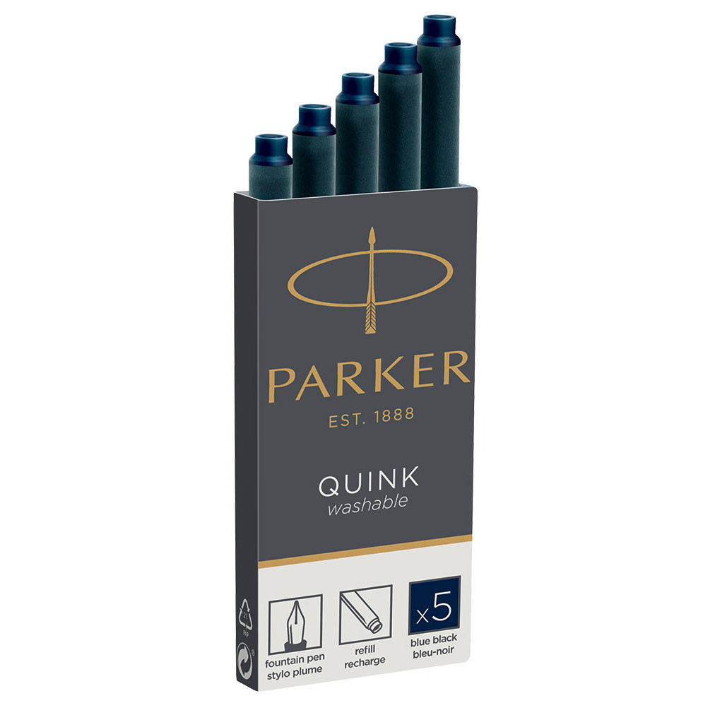 Картриджи с чернилами (5 шт) для перьевой ручки Parker Z11 темно-синий, артикул 1950385. Фото 1