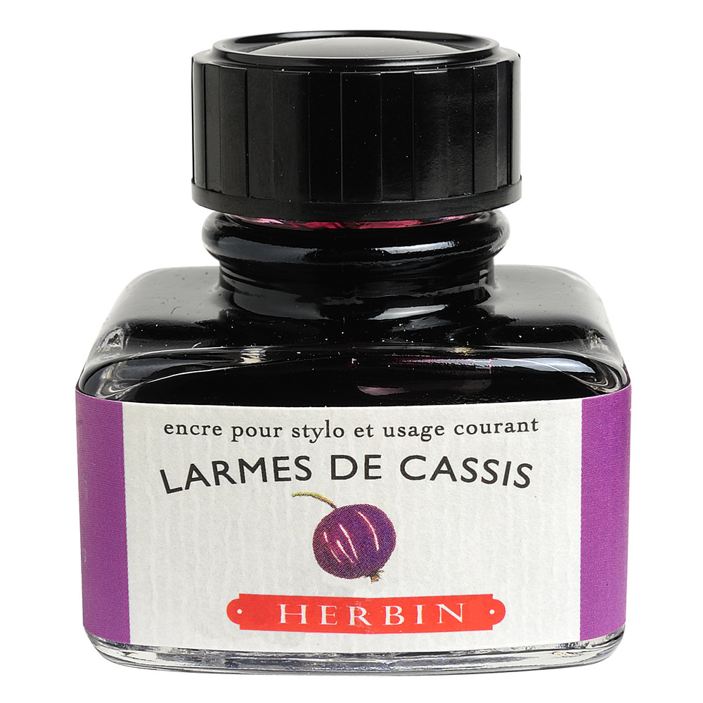 Флакон с чернилами Herbin Larmes de cassis (пурпурный) 30 мл, артикул 13078T. Фото 1