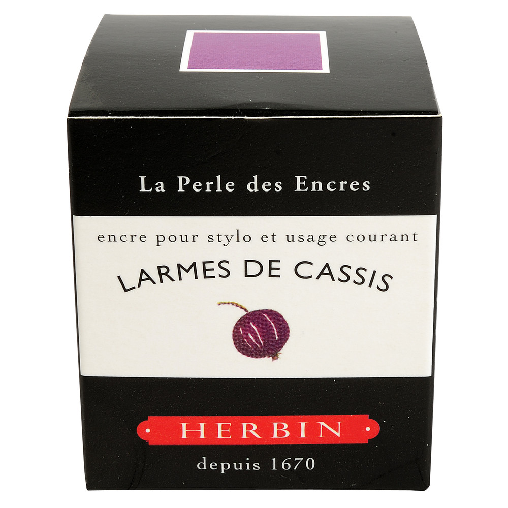 Флакон с чернилами Herbin Larmes de cassis (пурпурный) 30 мл, артикул 13078T. Фото 3