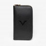 Кожаный чехол для трех ручек Visconti VSCT с держателем для карт черный