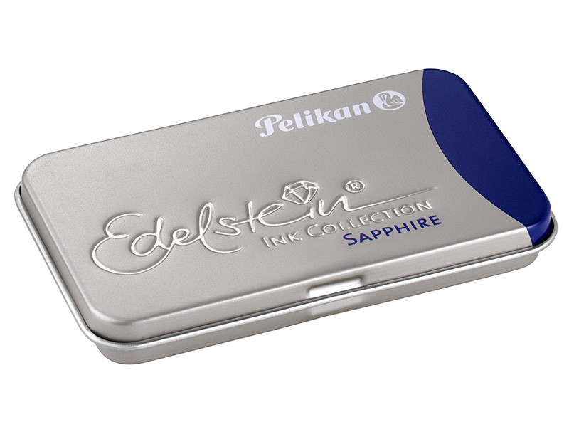 Картриджи с чернилами (6 шт) для перьевой ручки Pelikan Edelstein Sapphire синий, артикул 339630. Фото 1