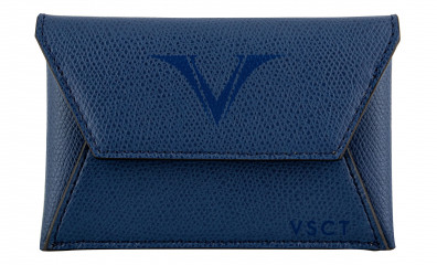 Кожаное портмоне-конверт Visconti VSCT синий
