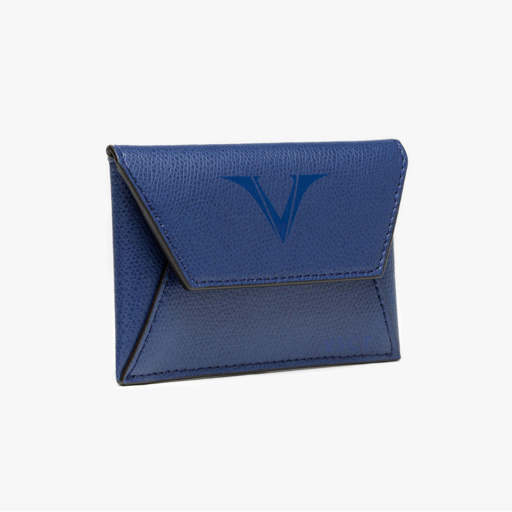 Кожаное портмоне-конверт Visconti VSCT синий, артикул KL03-02. Фото 4