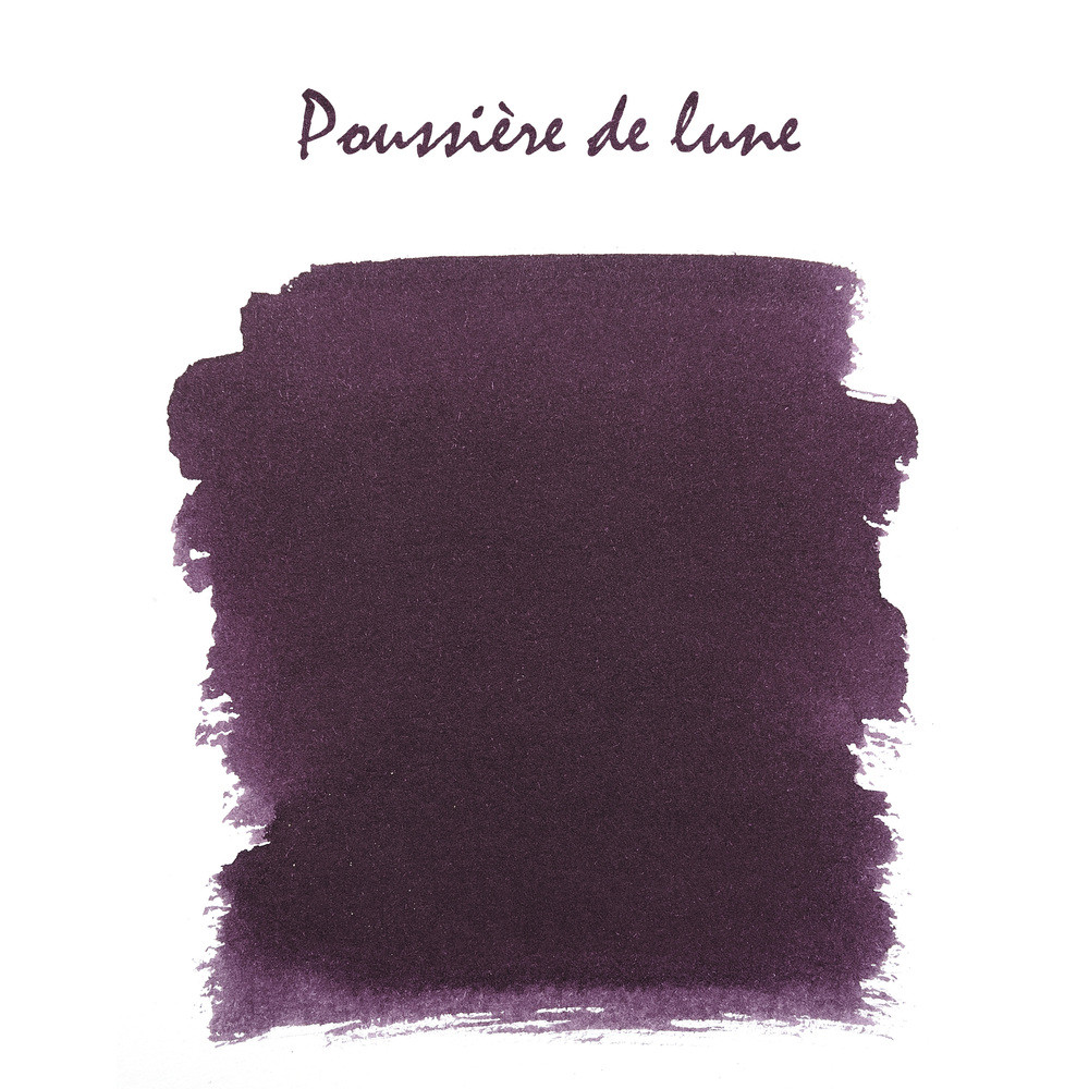 Картриджи с чернилами (6 шт) для перьевой ручки Herbin Poussiere de lune (темно-фиолетовый), артикул 20148T. Фото 2
