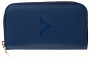 Кожаный чехол для трех ручек Visconti VSCT с держателем для карт синий