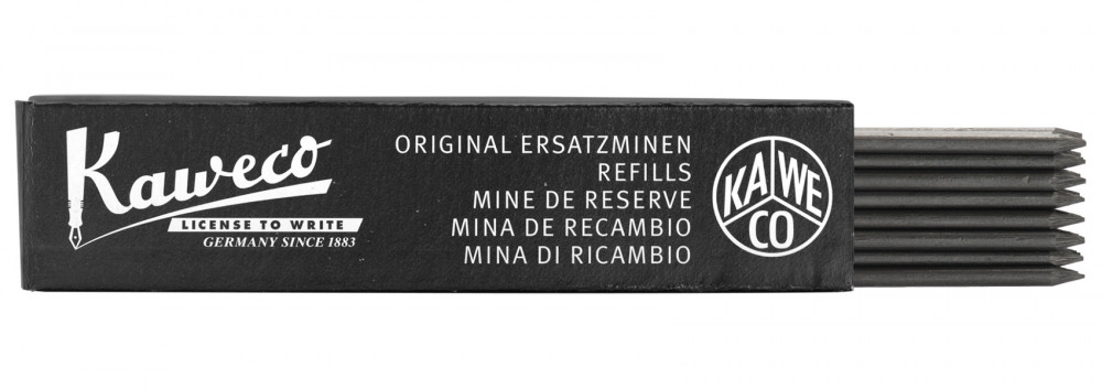 Грифели (24 шт) для механических карандашей Kaweco HB 2,0 мм черный, артикул 10000281. Фото 1