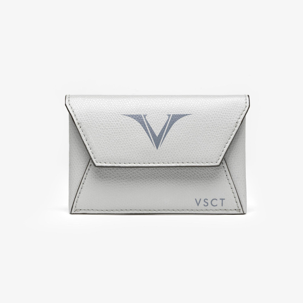 Кожаное портмоне-конверт Visconti VSCT серый, артикул KL03-03. Фото 3