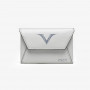 Кожаное портмоне-конверт Visconti VSCT серый