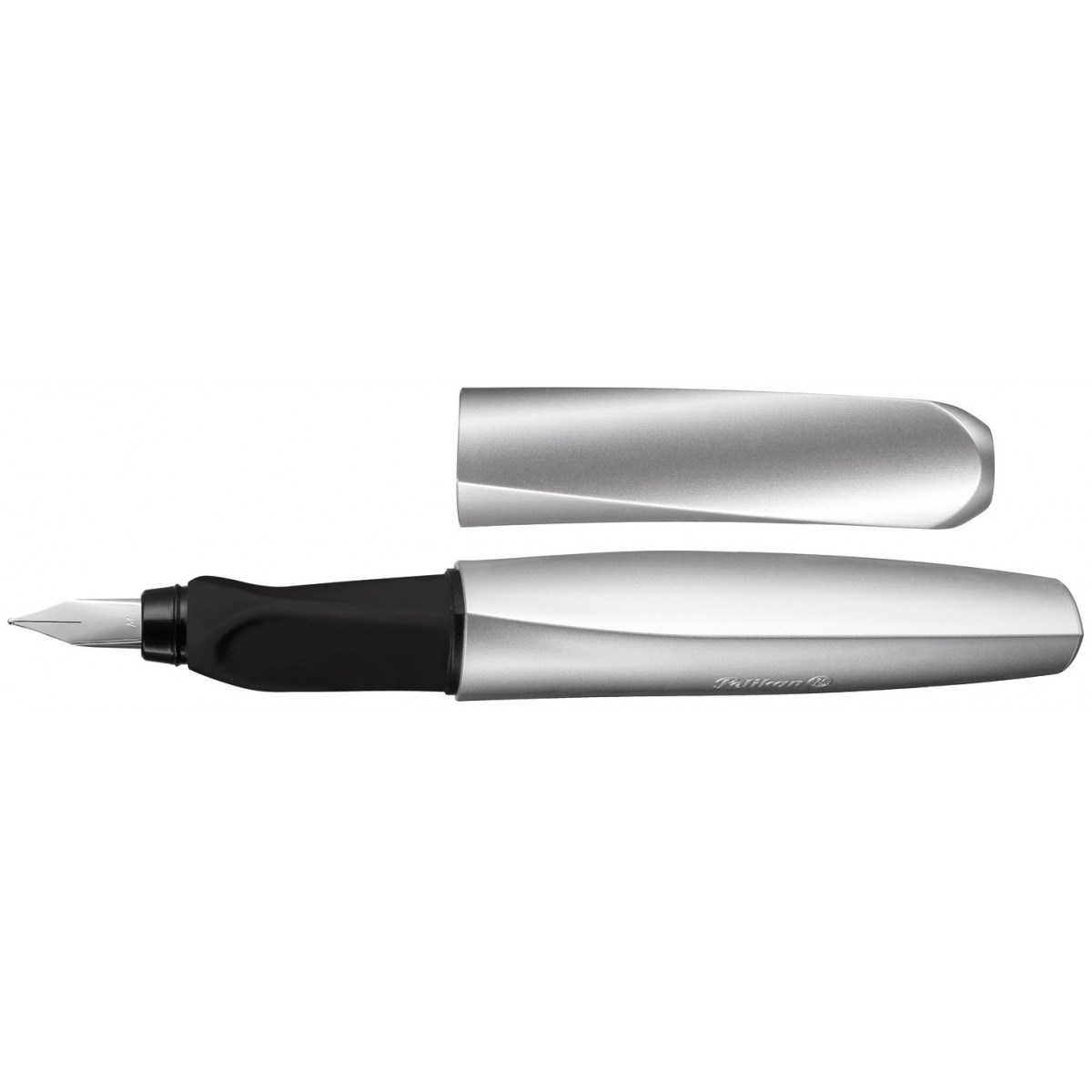 Перьевая ручка Pelikan Twist Silver, PL947101 Перьевая ручка Pelikan Twist Silver, артикул PL947101. Фото 1
