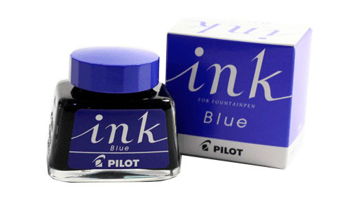 Флакон с чернилами для перьевой ручки Pilot синий 30 мл, артикул ink-30-l. Фото 1