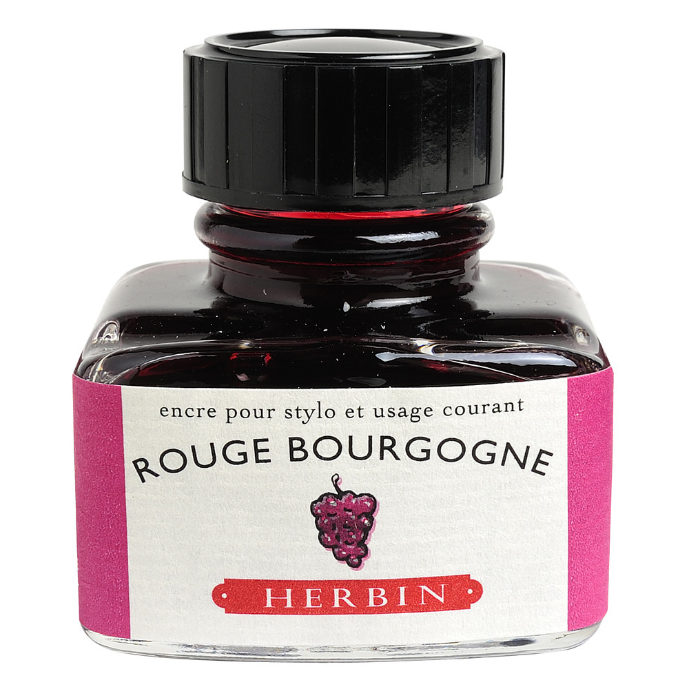 Флакон с чернилами Herbin Rouge bourgogne (бордовый) 30 мл, артикул 13028T. Фото 1