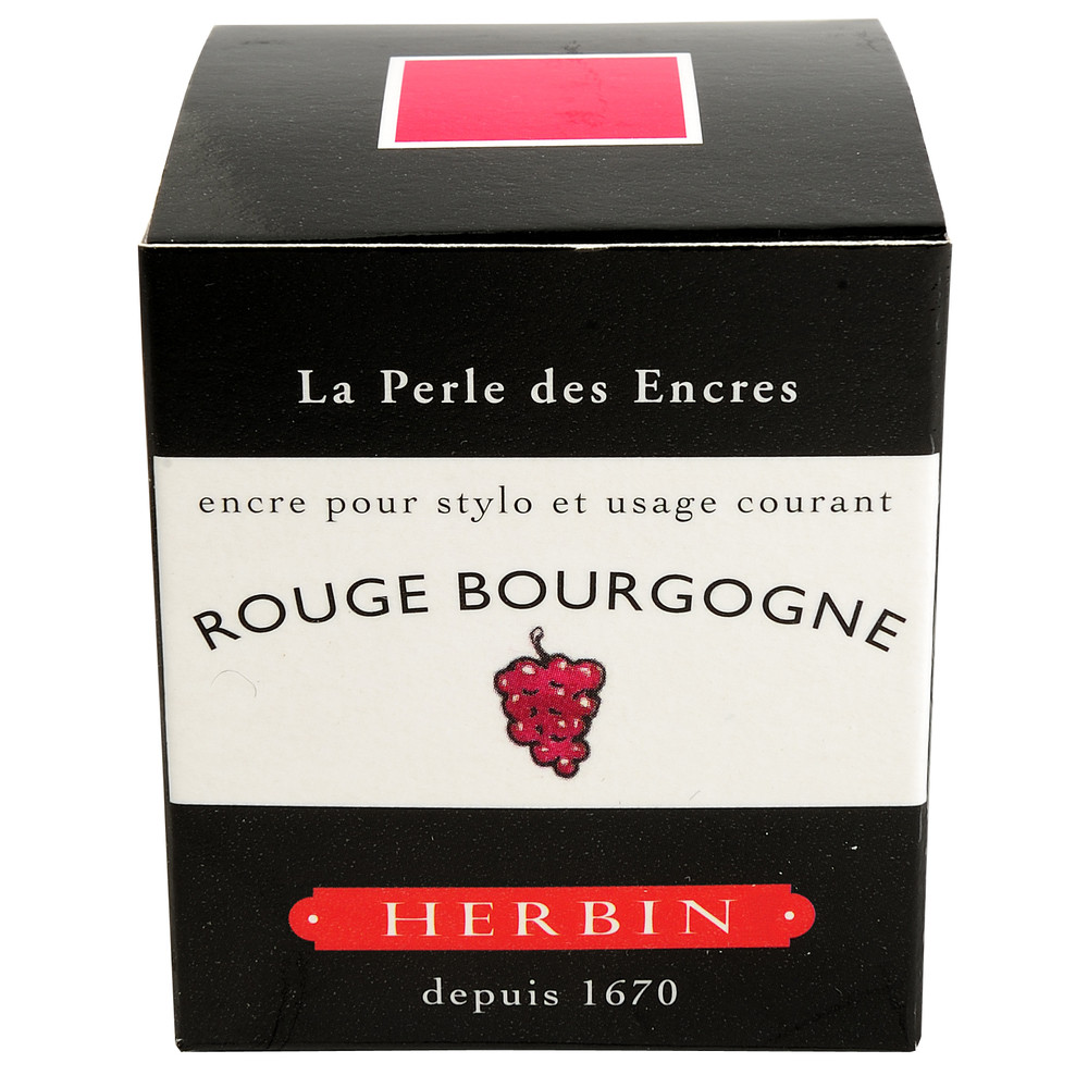Флакон с чернилами Herbin Rouge bourgogne (бордовый) 30 мл, артикул 13028T. Фото 3