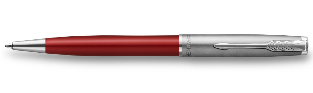 Шариковая ручка Parker Sonnet Entry Metal & Red Lacquer, артикул 2146851. Фото 1