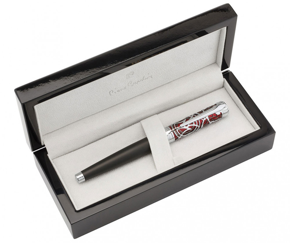 Ручка-роллер Pierre Cardin L'Esprit Soft Touch черный лак красный лак хром, артикул PC6604RP. Фото 7