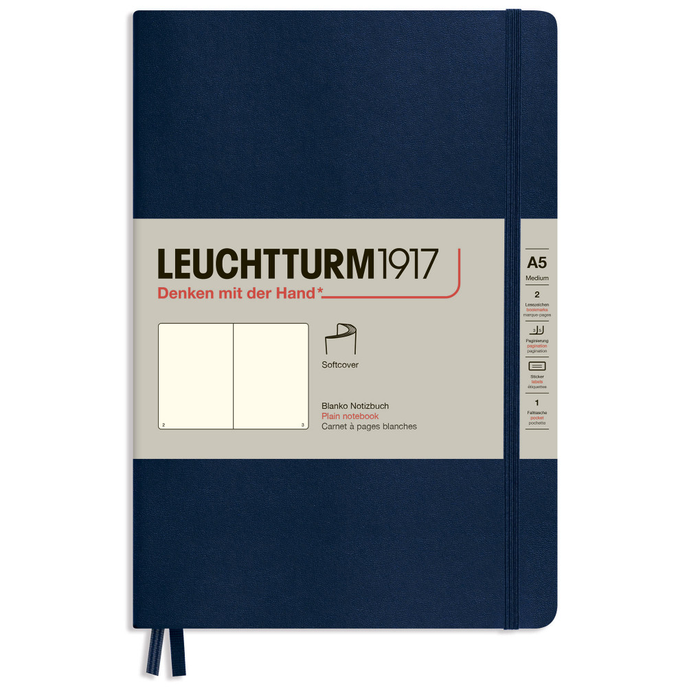 Записная книжка Leuchtturm Medium A5 Navy мягкая обложка 123 стр, артикул 362850. Фото 8