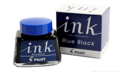 Флакон с чернилами для перьевой ручки Pilot сине-черный 30 мл