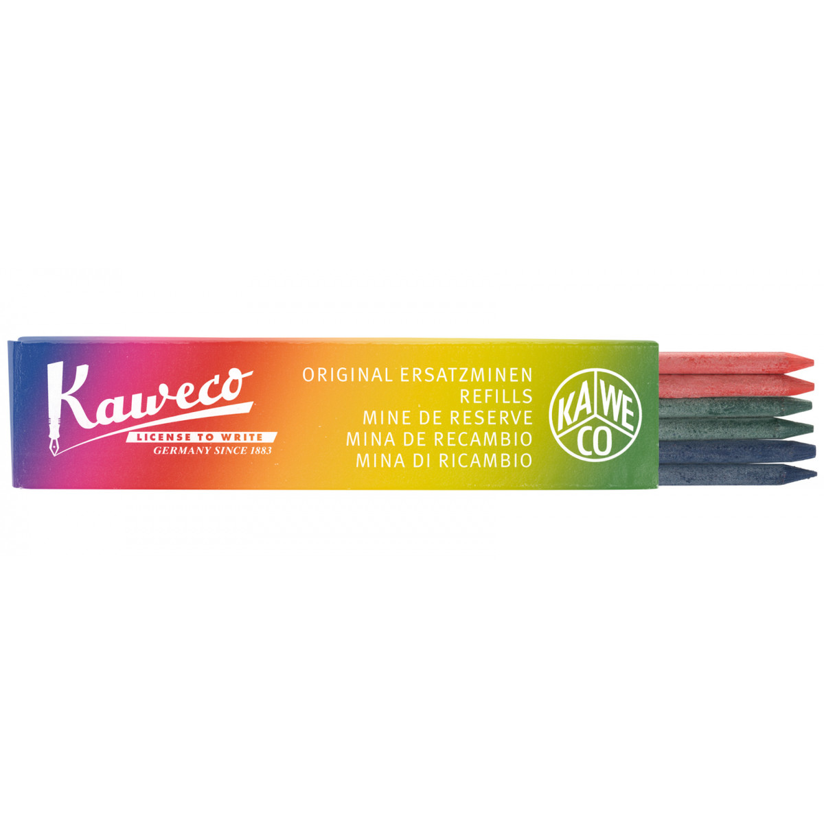 Грифели (6 шт.) для цанговых карандашей Kaweco 5B 3,2 мм Mix, 10001267 Грифели (6 шт.) для цанговых карандашей Kaweco 5B 3,2 мм Mix, артикул 10001267. Фото 1