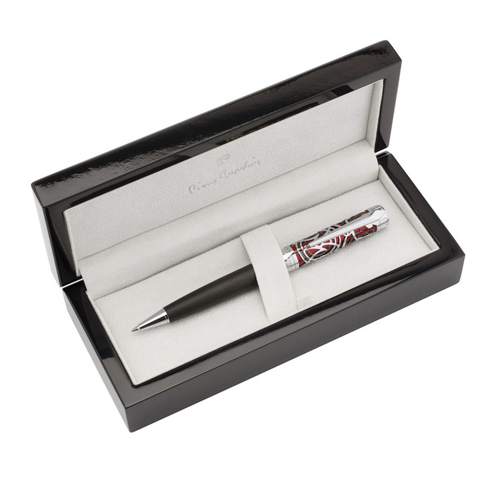 Шариковая ручка Pierre Cardin L'Esprit Soft Touch черный лак красный лак хром, артикул PC6604BP. Фото 8