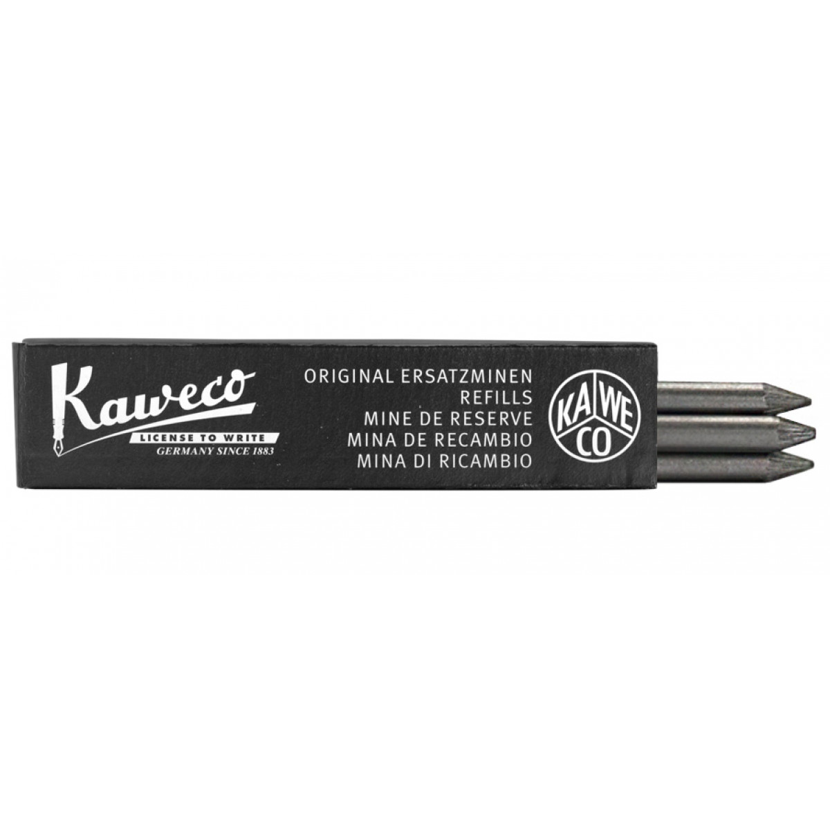 Грифели (3 шт.) для цанговых карандашей Kaweco 5B 5,6 мм черный, 10000656 Грифели (3 шт.) для цанговых карандашей Kaweco 5B 5,6 мм черный, артикул 10000656. Фото 1