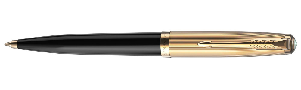 Шариковая ручка Parker 51 Deluxe Black GT, артикул 2123513. Фото 1