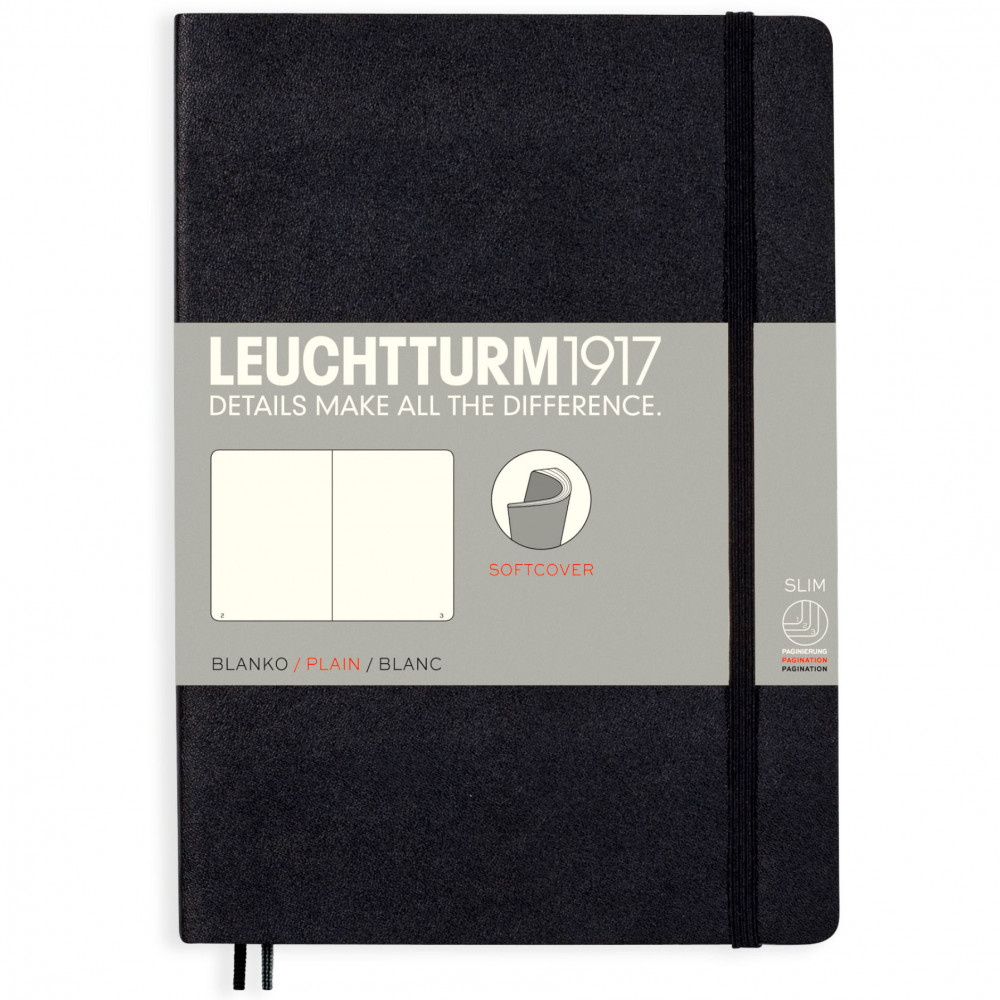Записная книжка Leuchtturm Medium A5 Black мягкая обложка 123 стр, артикул 324804. Фото 8