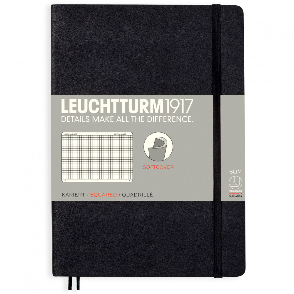 Записная книжка Leuchtturm Medium A5 Black мягкая обложка 123 стр, артикул 324804. Фото 10