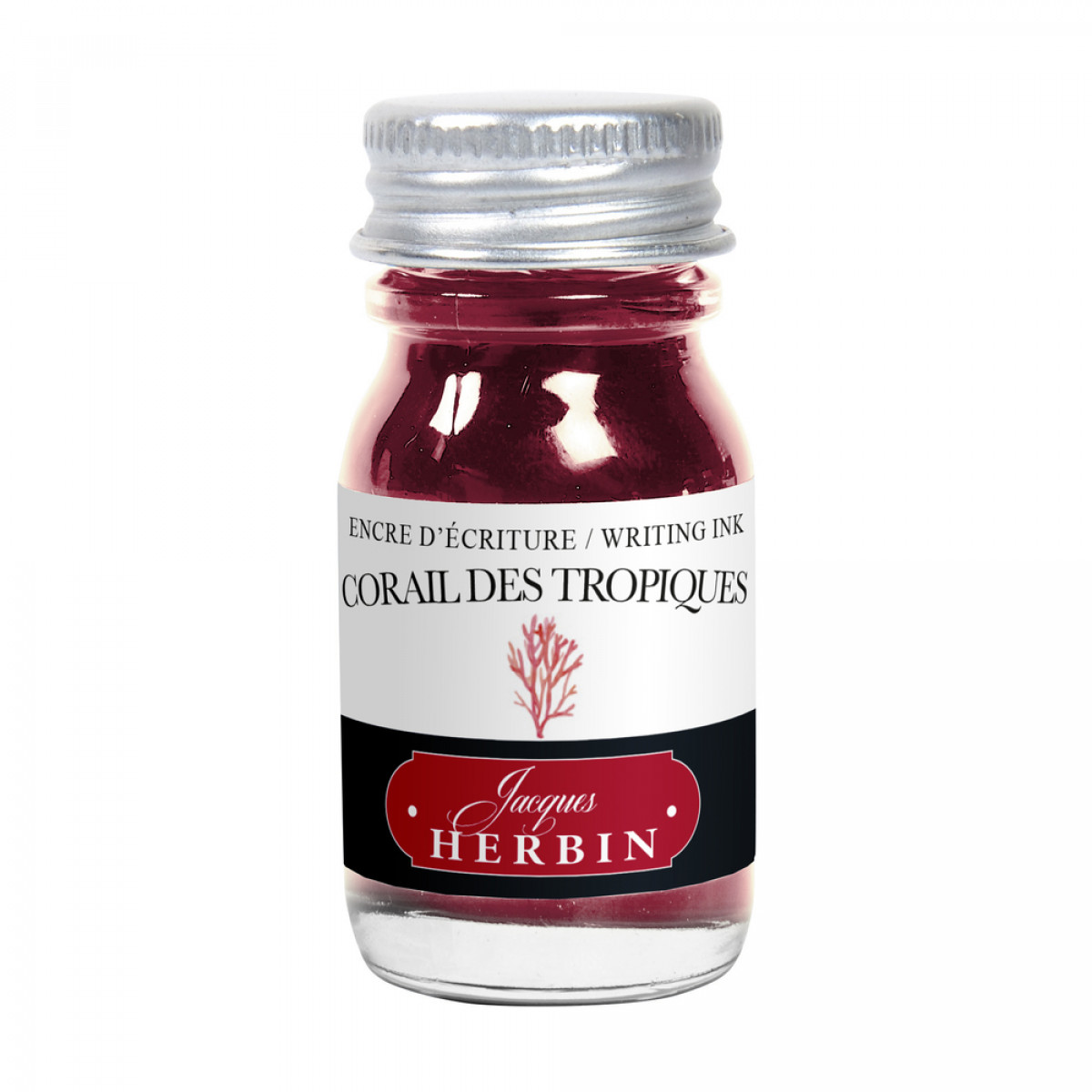 Флакон с чернилами Herbin Corail des tropiques (коралловый) 10 мл, 11559T Флакон с чернилами Herbin Corail des tropiques (коралловый) 10 мл, артикул 11559T. Фото 1