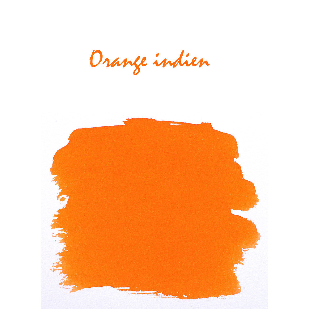 Картриджи с чернилами (6 шт) для перьевой ручки Herbin Orange indien (оранжевый), артикул 20157T. Фото 2