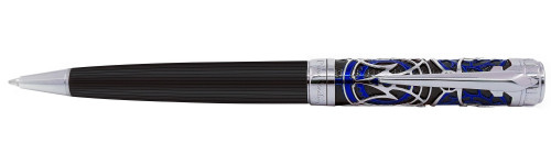Шариковая ручка Pierre Cardin L'Esprit Soft Touch темно-серый и синий лак хром