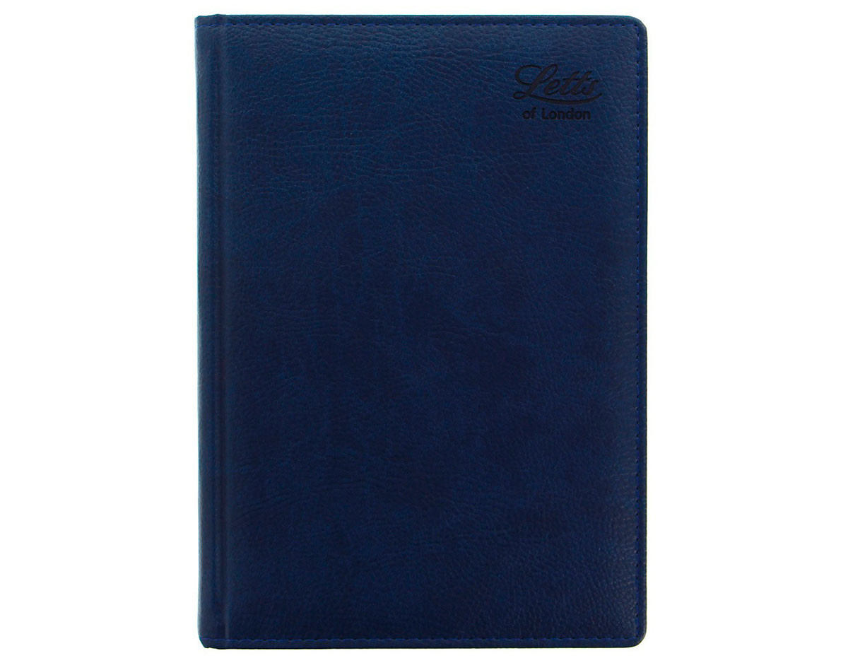 Ежедневник недатированный Letts Milano A5 искусственная кожа синий, 1366580 Ежедневник недатированный Letts Milano A5 искусственная кожа синий, артикул 1366580. Фото 1